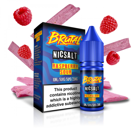 Raspberry Sour 10ml Nic Salt E-Liquid by Brutal