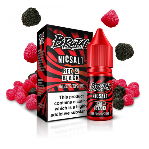 Red & Black 10ml Nic Salt E-Liquid by Brutal