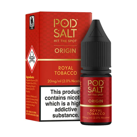 Royal Tobbaco 10ml Nic Salt E-Liquid by Pod Salt Origin