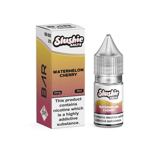 Watermelon Cherry 10ml Nic Salt E-Liquid by Slushie Bar Salts