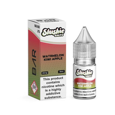 Watermelon Kiwi Apple 10ml Nic Salt E-Liquid by Slushie Bar Salts