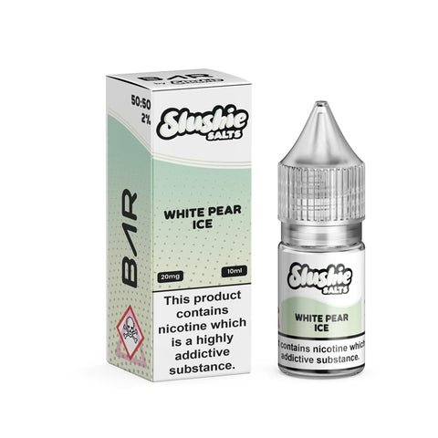 White Pear Ice 10ml Nic Salt E-Liquid by Slushie Bar Salts