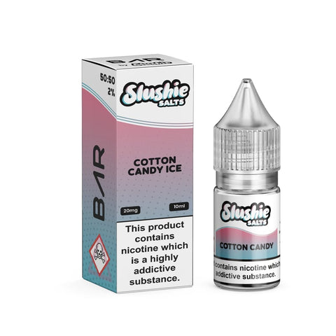 Cotton Candy Ice 10ml Nic Salt E-Liquid by Slushie Bar Salts