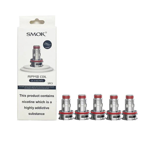 SMOK RPM 2 Replacement 0.6Ohm DC MTL Coils Pack of 5