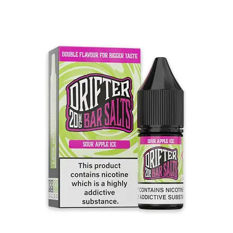 Sour Apple Ice 10ml Nic Salt E-Liquid by Drifter Bar Salts