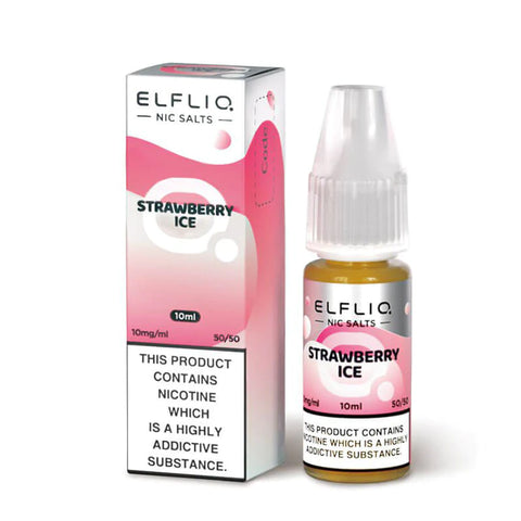 ELFLIQ Strawberry Ice 10ml Nic Salt E-Liquid by Elf Bar