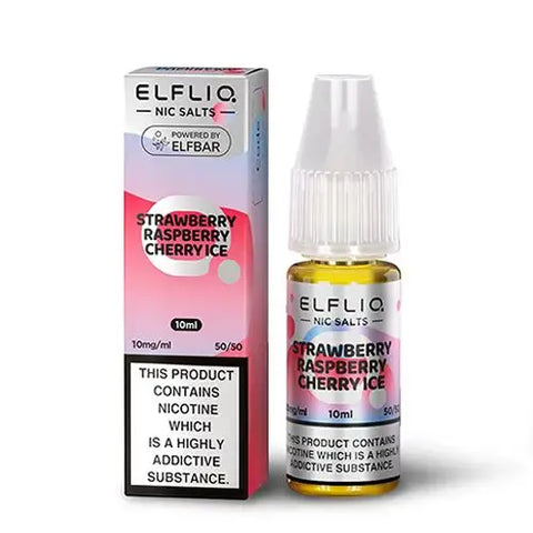 ELFLIQ Strawberry Raspberry Cherry Ice 10ml Nic Salt E-Liquid by Elf Bar