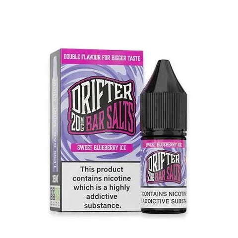 Sweet Blueberry Ice 10ml Nic Salt E-Liquid by Drifter Bar Salts