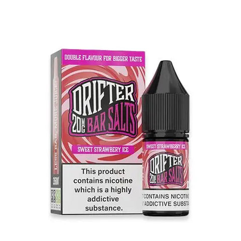 Sweet Strawberry Ice 10ml Nic Salt E-Liquid by Drifter Bar Salts