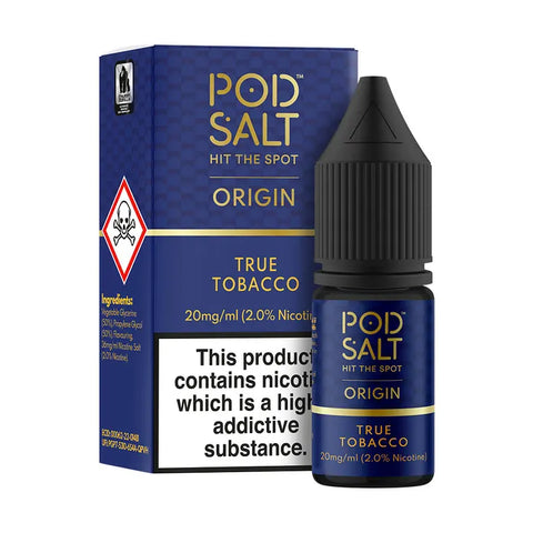 True Tobbaco 10ml Nic Salt E-Liquid by Pod Salt Origin