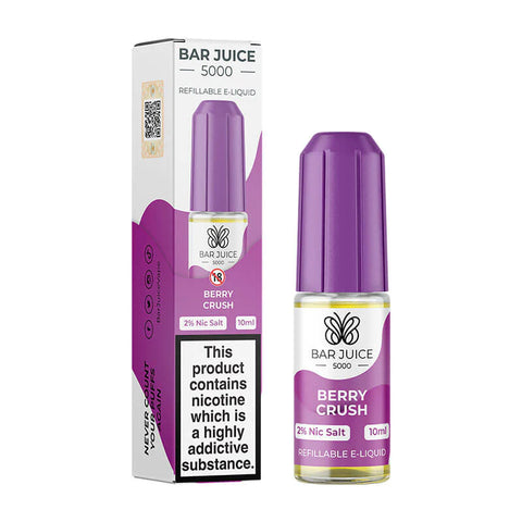 Berry Crush 10ml Nic Salt E-Liquid by Bar Juice 5000