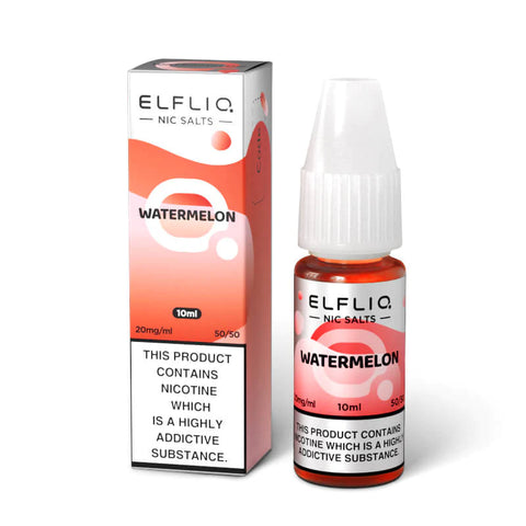 ELFLIQ Watermelon 10ml Nic Salt E-Liquid by Elf Bar