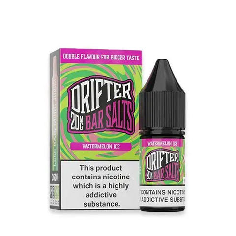 Watermelon Ice 10ml Nic Salt E-Liquid by Drifter Bar Salts